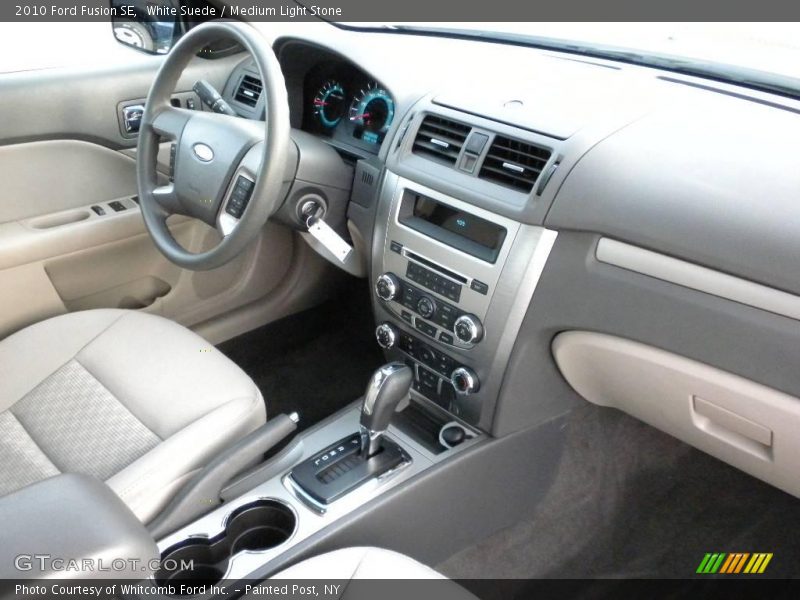 White Suede / Medium Light Stone 2010 Ford Fusion SE