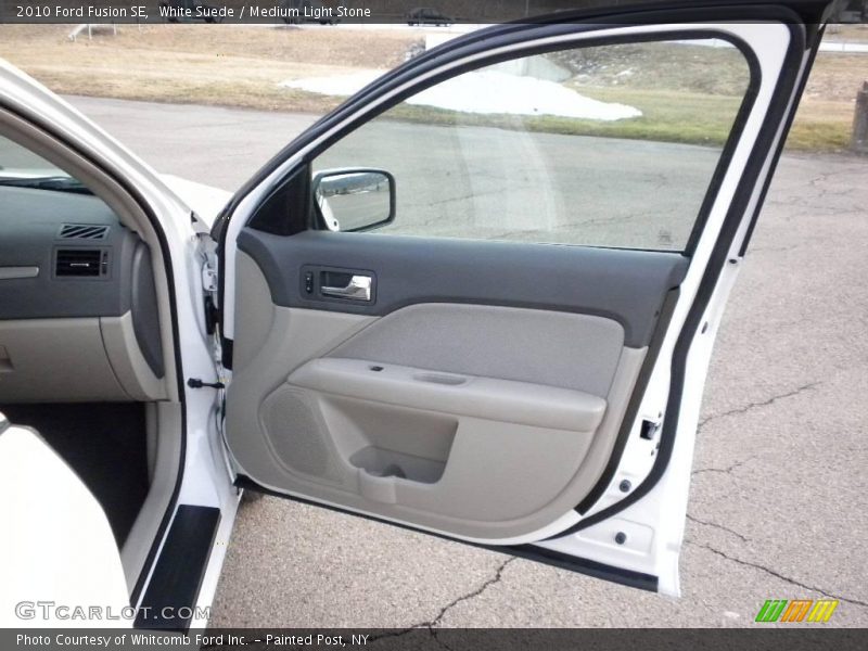White Suede / Medium Light Stone 2010 Ford Fusion SE