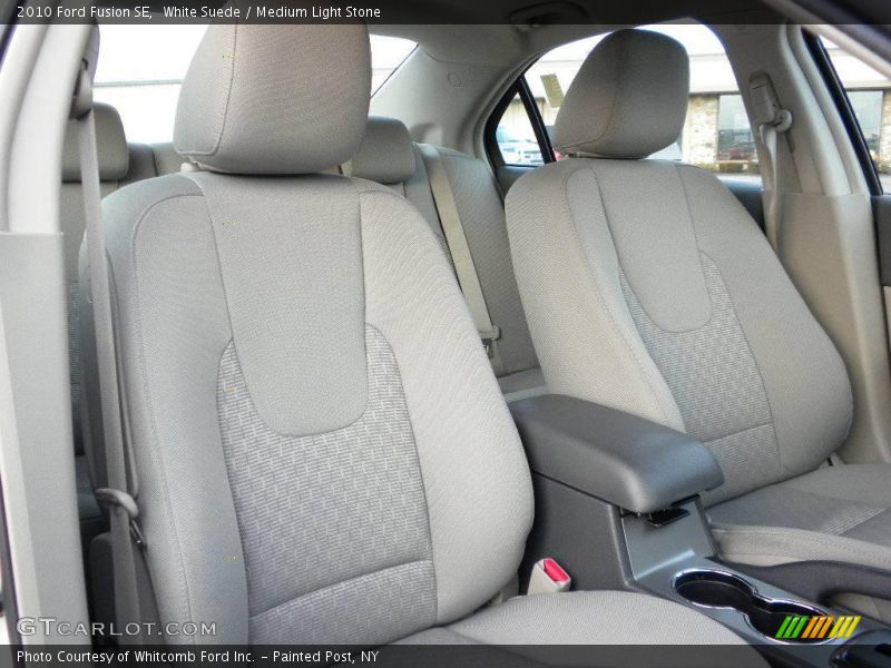 White Suede / Medium Light Stone 2010 Ford Fusion SE