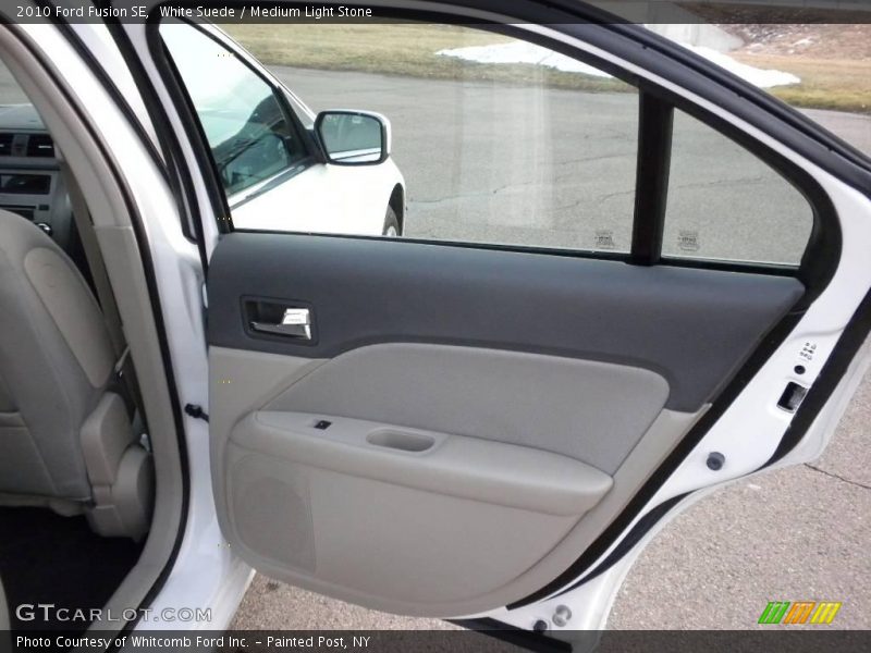 White Suede / Medium Light Stone 2010 Ford Fusion SE