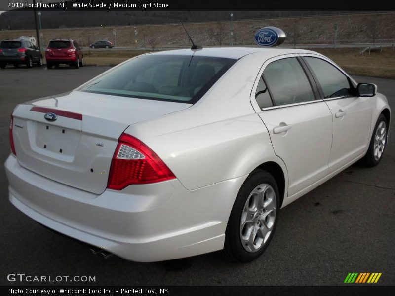 White Suede / Medium Light Stone 2010 Ford Fusion SE