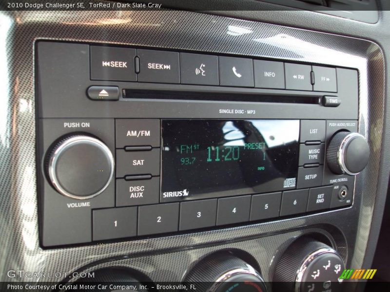 TorRed / Dark Slate Gray 2010 Dodge Challenger SE