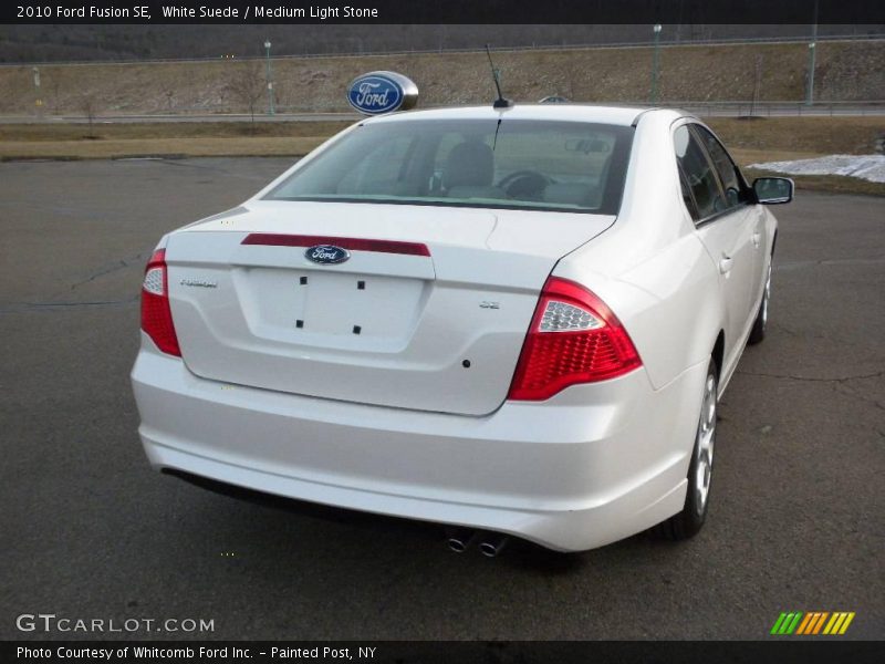 White Suede / Medium Light Stone 2010 Ford Fusion SE