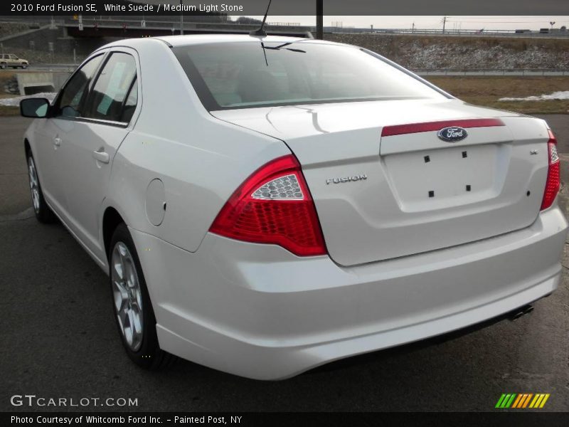 White Suede / Medium Light Stone 2010 Ford Fusion SE