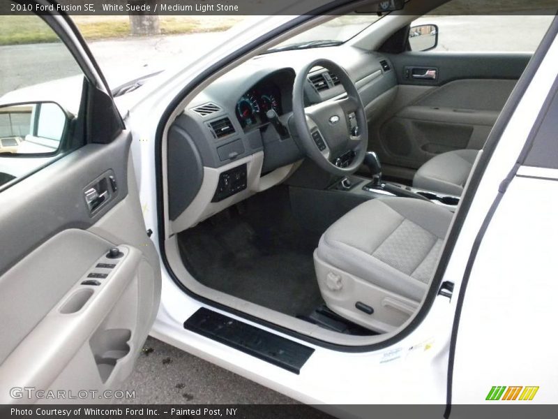 White Suede / Medium Light Stone 2010 Ford Fusion SE