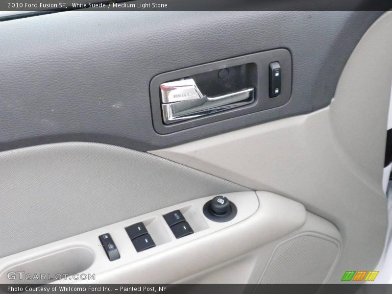 White Suede / Medium Light Stone 2010 Ford Fusion SE