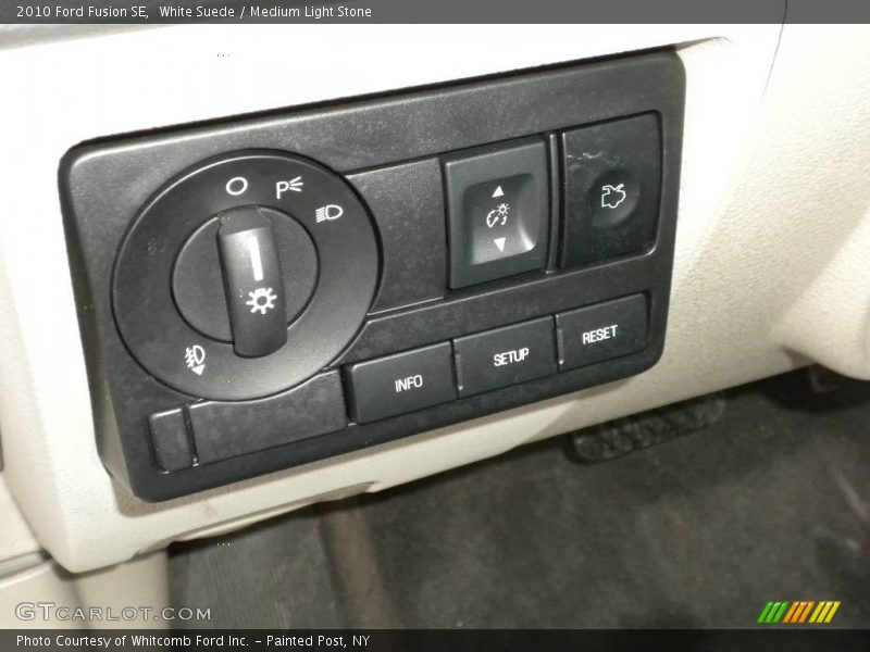 White Suede / Medium Light Stone 2010 Ford Fusion SE