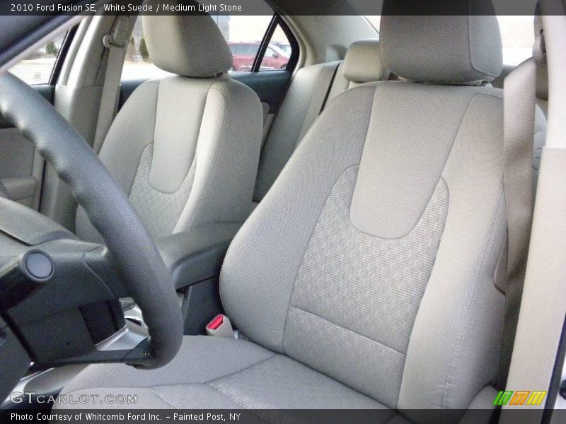 White Suede / Medium Light Stone 2010 Ford Fusion SE