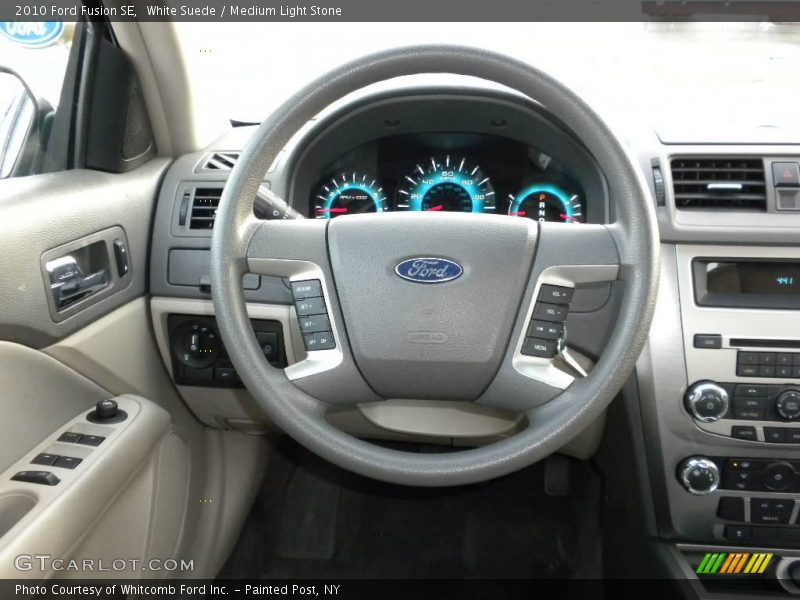 White Suede / Medium Light Stone 2010 Ford Fusion SE