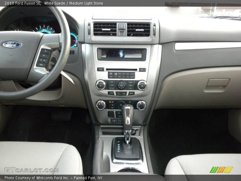 White Suede / Medium Light Stone 2010 Ford Fusion SE