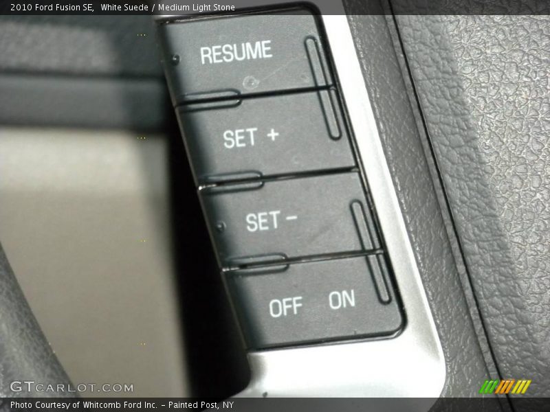 White Suede / Medium Light Stone 2010 Ford Fusion SE