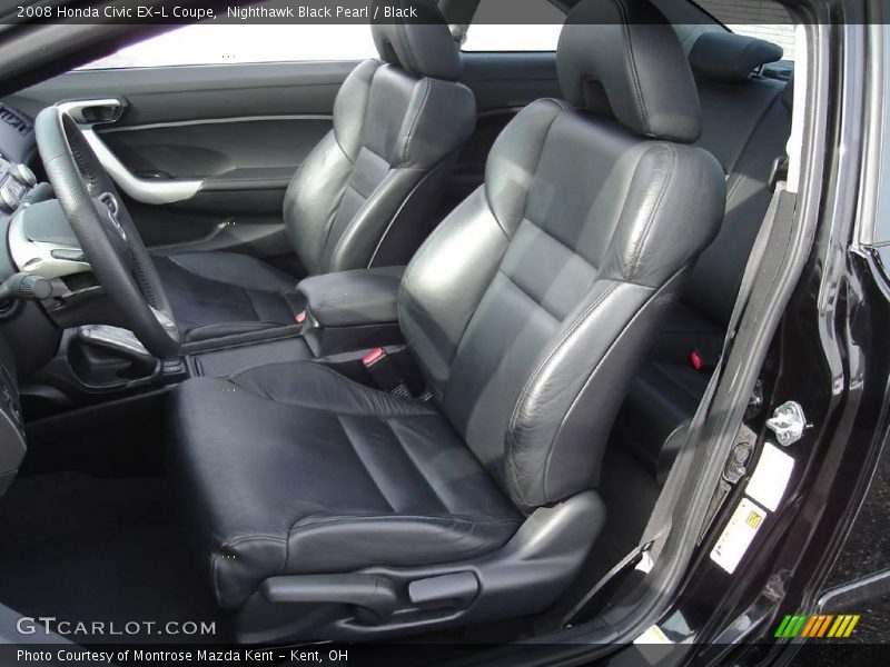 Nighthawk Black Pearl / Black 2008 Honda Civic EX-L Coupe