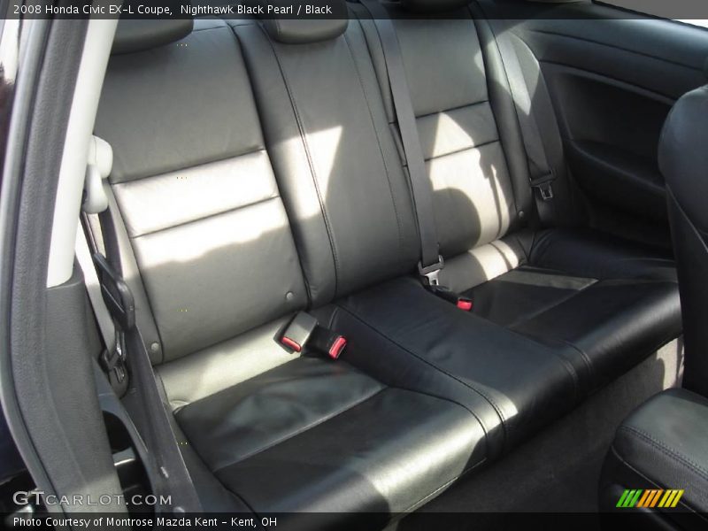 Nighthawk Black Pearl / Black 2008 Honda Civic EX-L Coupe