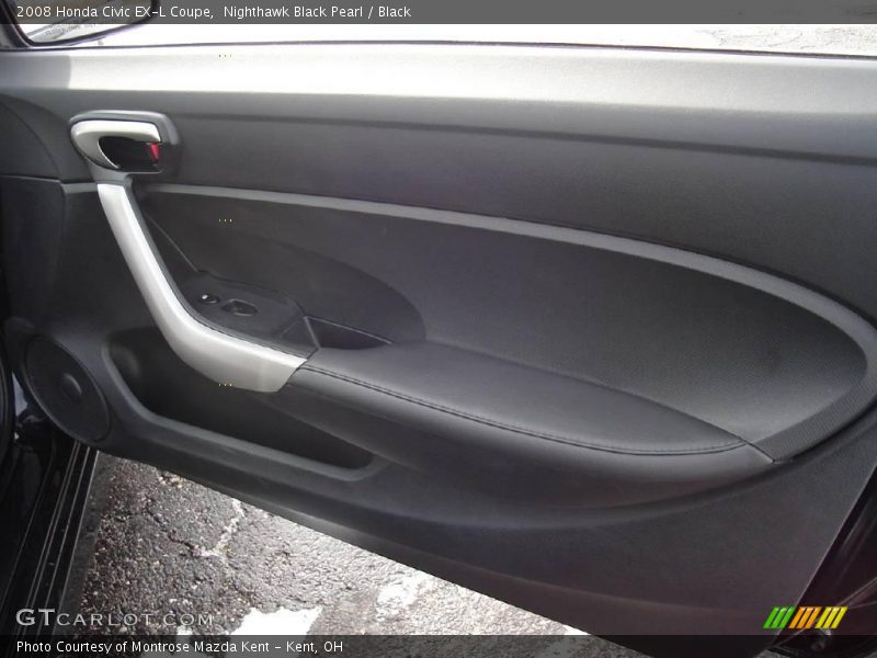 Nighthawk Black Pearl / Black 2008 Honda Civic EX-L Coupe