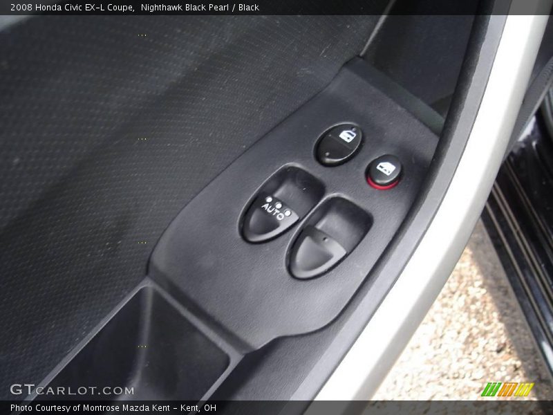 Nighthawk Black Pearl / Black 2008 Honda Civic EX-L Coupe