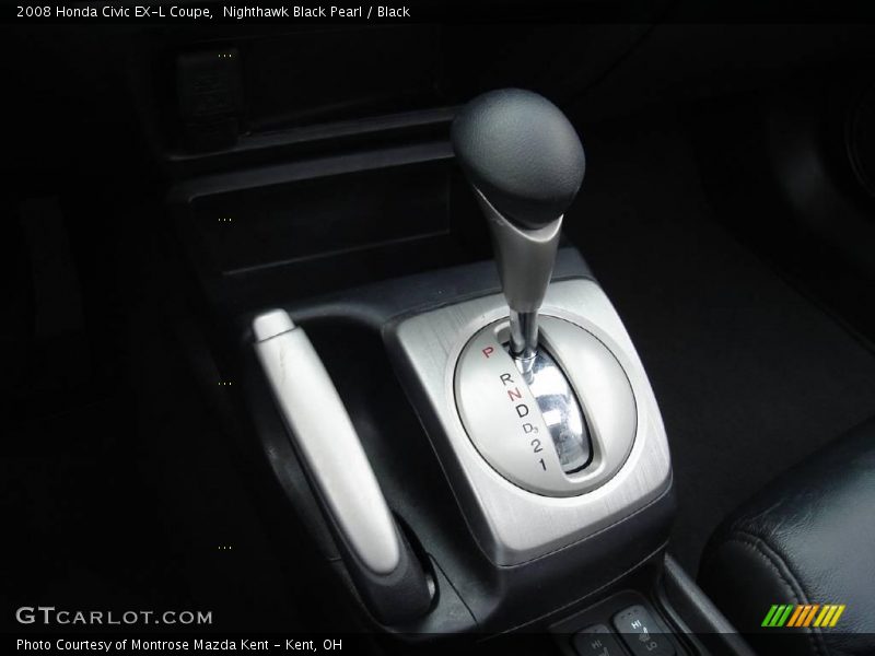 Nighthawk Black Pearl / Black 2008 Honda Civic EX-L Coupe