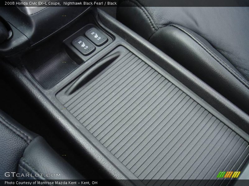 Nighthawk Black Pearl / Black 2008 Honda Civic EX-L Coupe