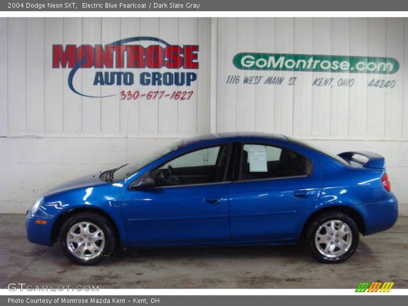 Electric Blue Pearlcoat / Dark Slate Gray 2004 Dodge Neon SXT