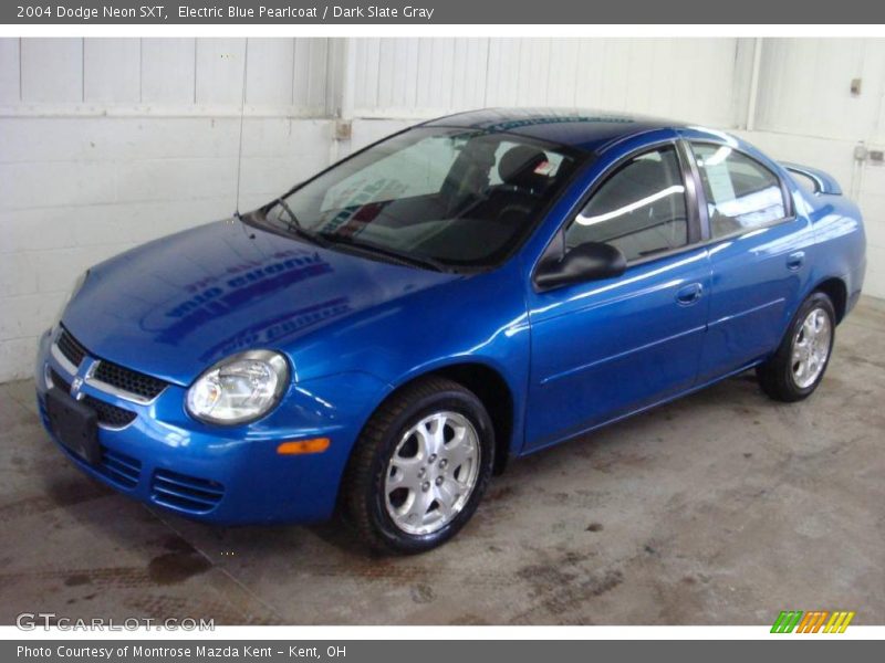 Electric Blue Pearlcoat / Dark Slate Gray 2004 Dodge Neon SXT