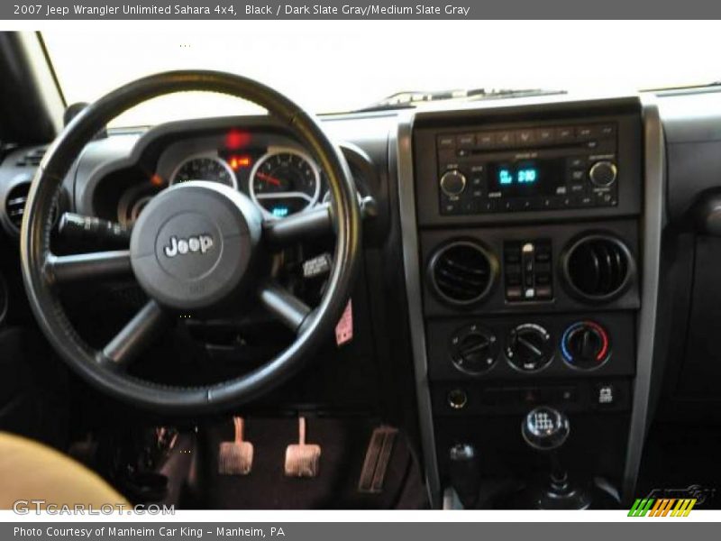 Black / Dark Slate Gray/Medium Slate Gray 2007 Jeep Wrangler Unlimited Sahara 4x4