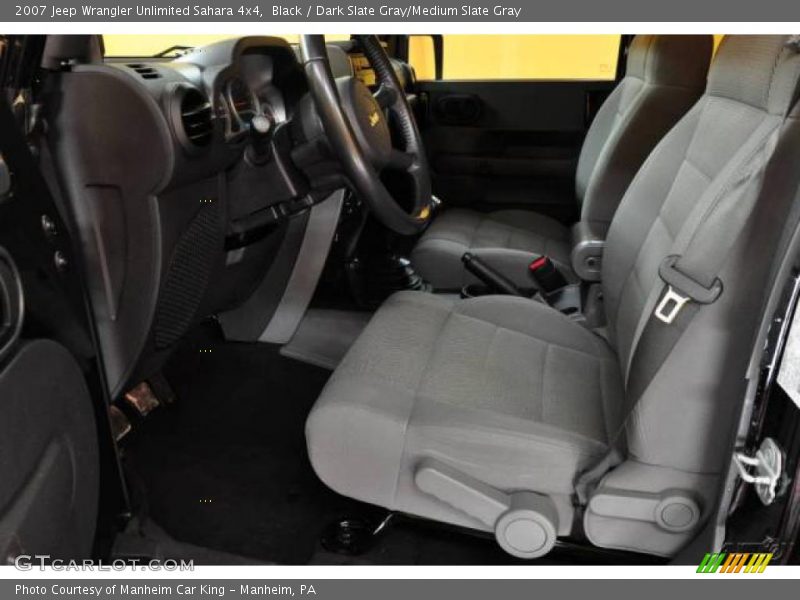 Black / Dark Slate Gray/Medium Slate Gray 2007 Jeep Wrangler Unlimited Sahara 4x4