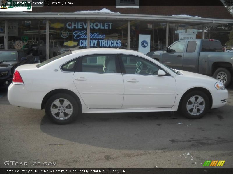 White / Gray 2009 Chevrolet Impala LT