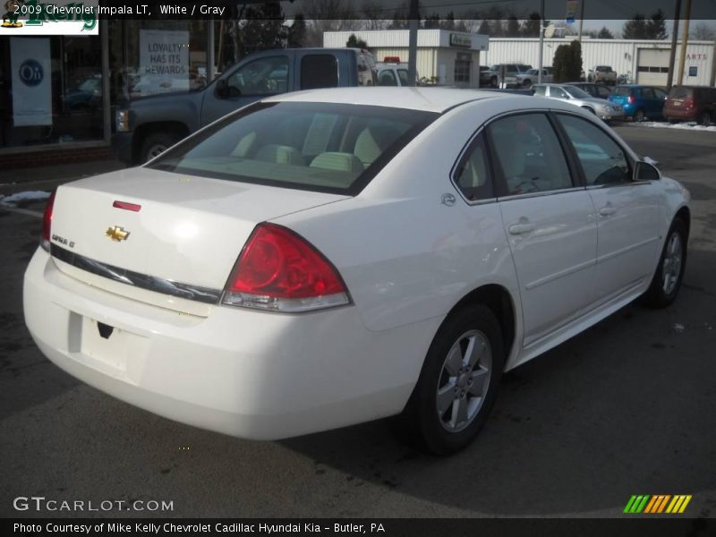White / Gray 2009 Chevrolet Impala LT
