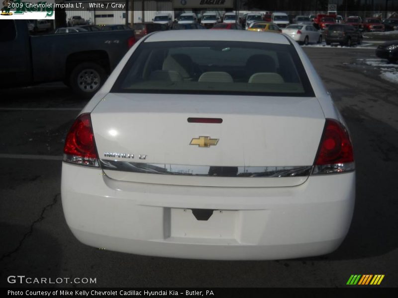 White / Gray 2009 Chevrolet Impala LT
