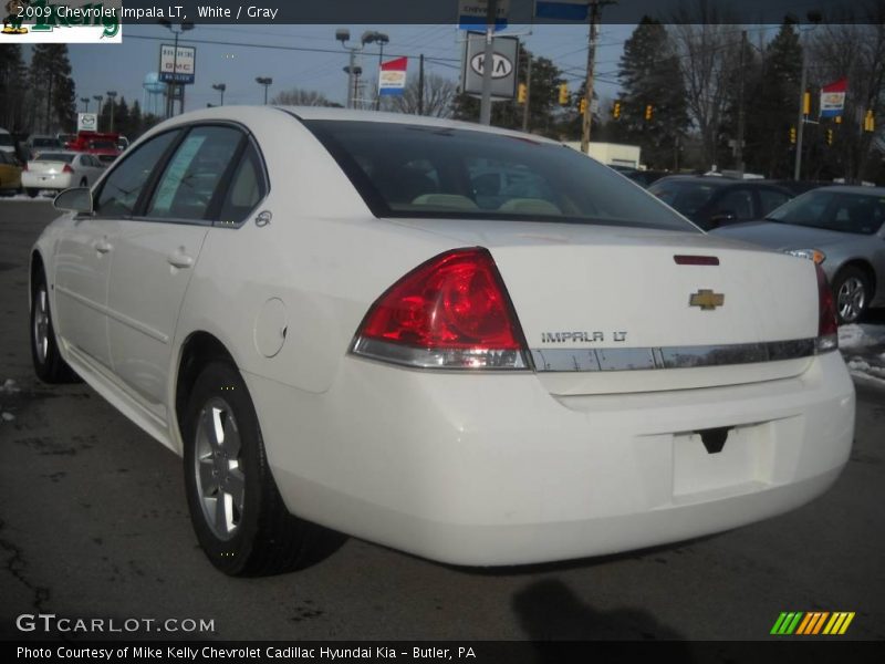 White / Gray 2009 Chevrolet Impala LT