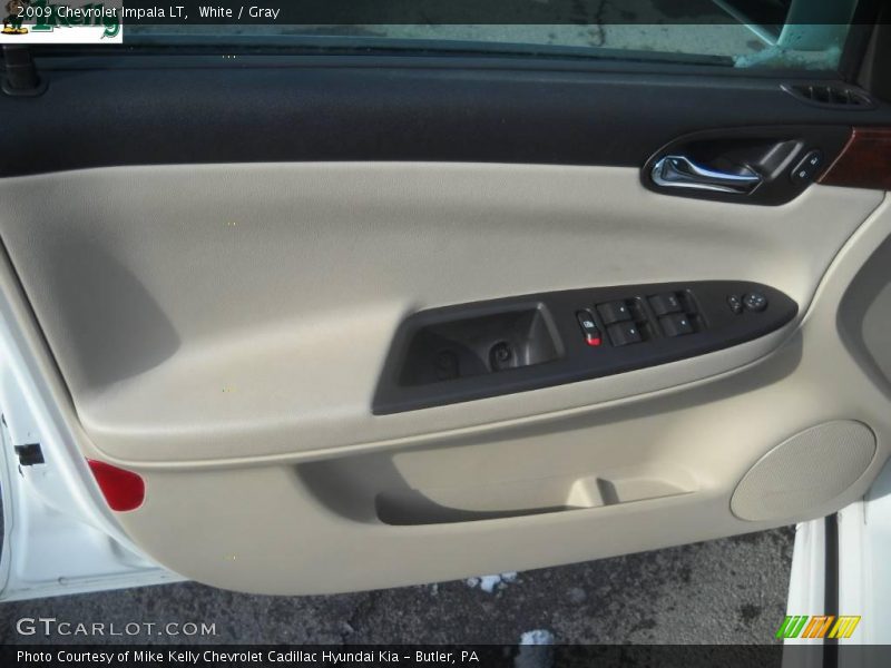 White / Gray 2009 Chevrolet Impala LT