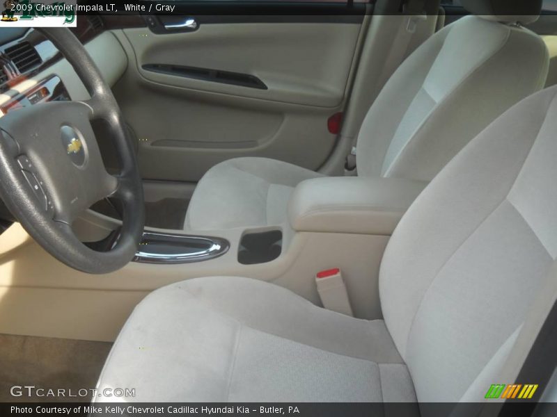 White / Gray 2009 Chevrolet Impala LT