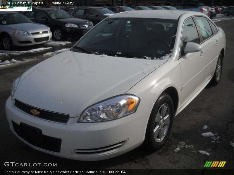 White / Gray 2009 Chevrolet Impala LT