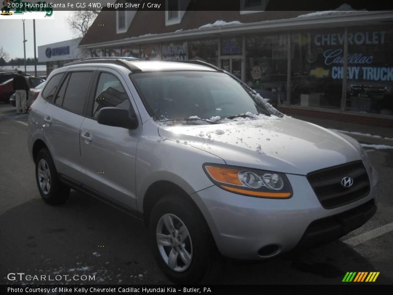 Bright Silver / Gray 2009 Hyundai Santa Fe GLS 4WD