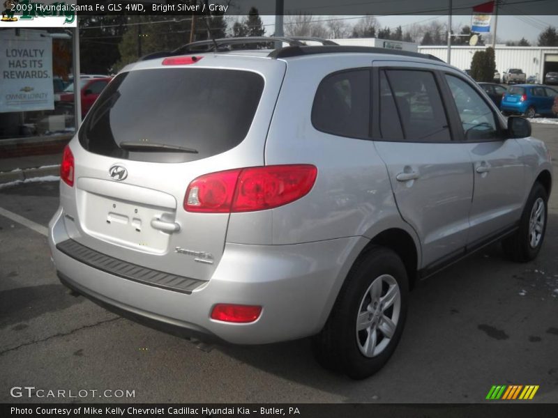 Bright Silver / Gray 2009 Hyundai Santa Fe GLS 4WD