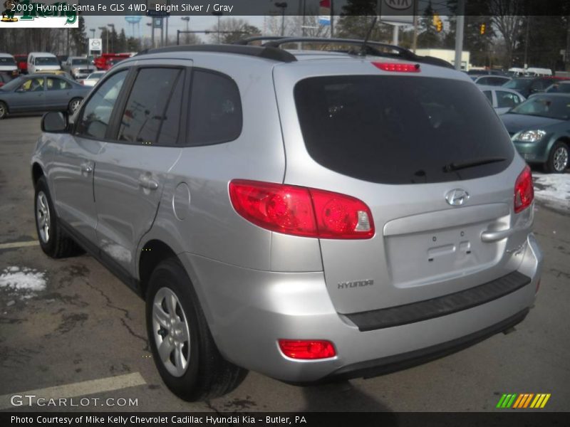 Bright Silver / Gray 2009 Hyundai Santa Fe GLS 4WD