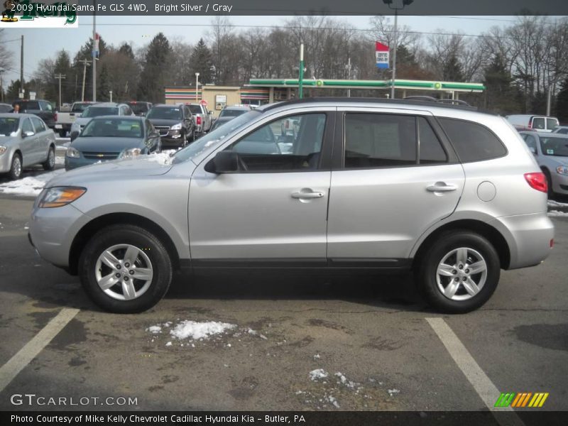 Bright Silver / Gray 2009 Hyundai Santa Fe GLS 4WD