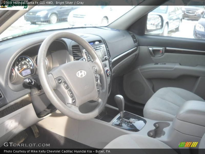 Bright Silver / Gray 2009 Hyundai Santa Fe GLS 4WD