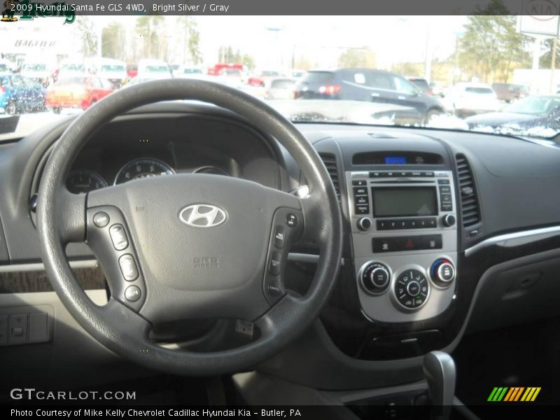 Bright Silver / Gray 2009 Hyundai Santa Fe GLS 4WD