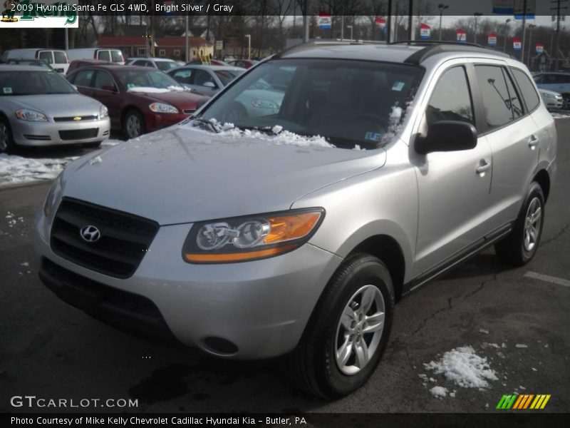 Bright Silver / Gray 2009 Hyundai Santa Fe GLS 4WD