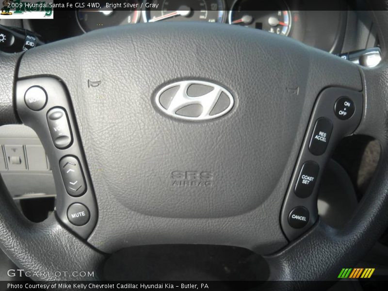 Bright Silver / Gray 2009 Hyundai Santa Fe GLS 4WD