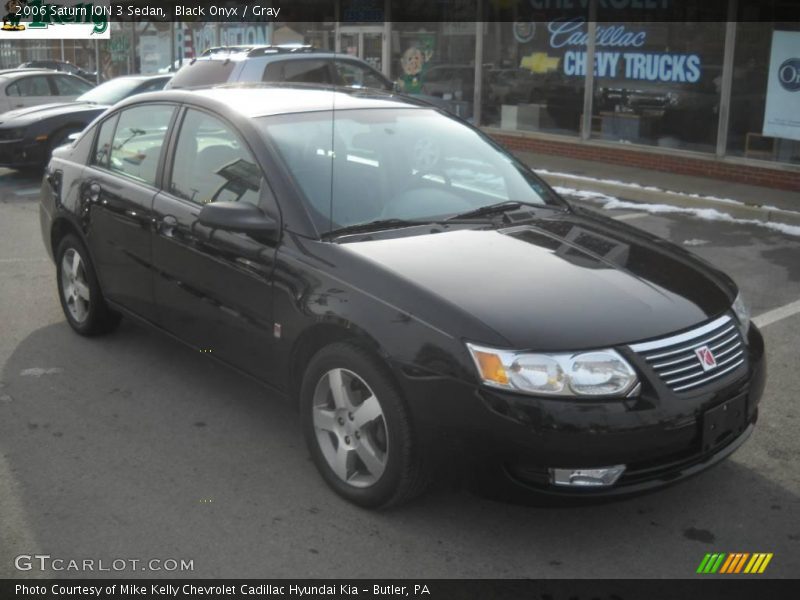 Black Onyx / Gray 2006 Saturn ION 3 Sedan
