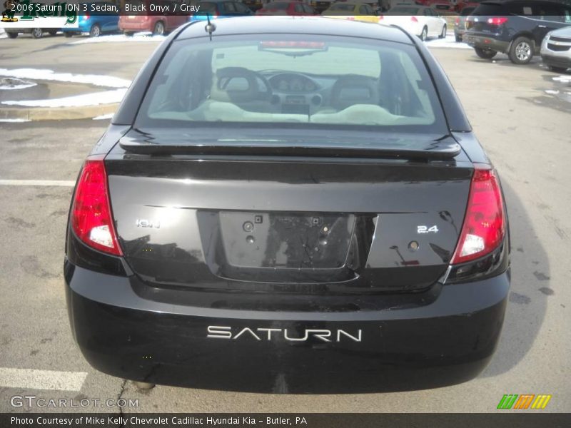 Black Onyx / Gray 2006 Saturn ION 3 Sedan