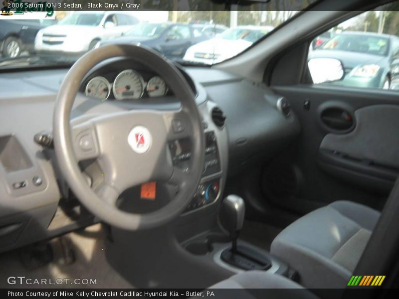 Black Onyx / Gray 2006 Saturn ION 3 Sedan