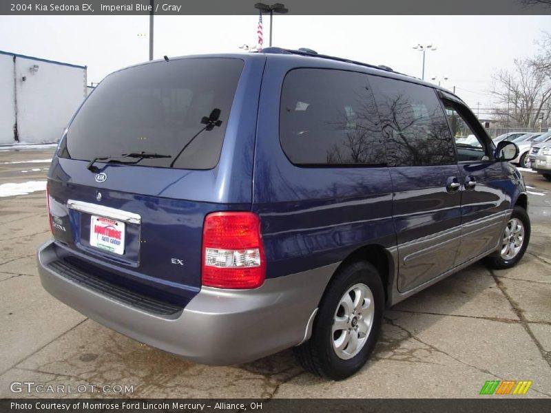 Imperial Blue / Gray 2004 Kia Sedona EX