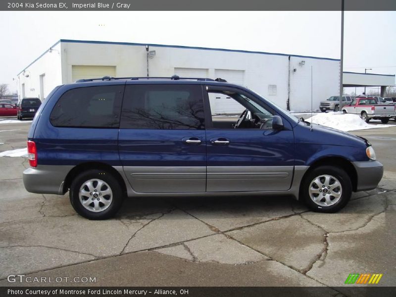 Imperial Blue / Gray 2004 Kia Sedona EX