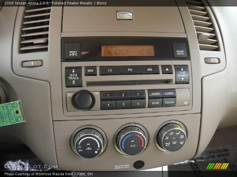 Polished Pewter Metallic / Blond 2006 Nissan Altima 2.5 S