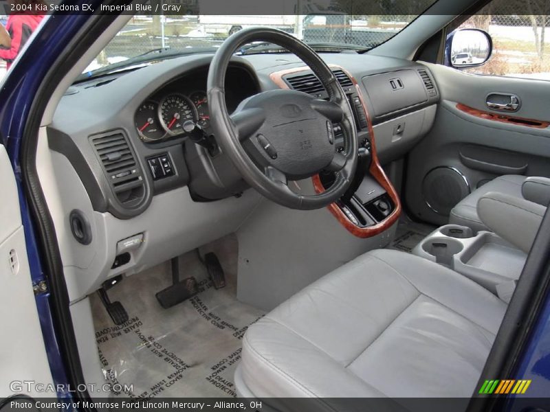 Imperial Blue / Gray 2004 Kia Sedona EX