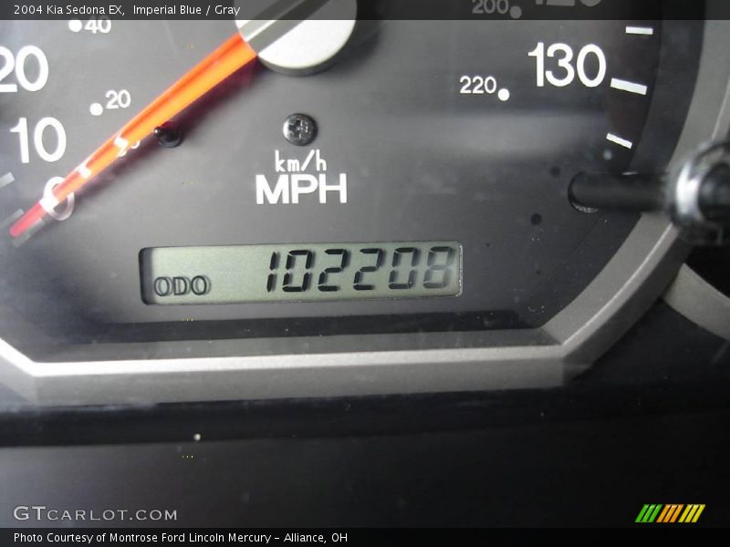 Imperial Blue / Gray 2004 Kia Sedona EX