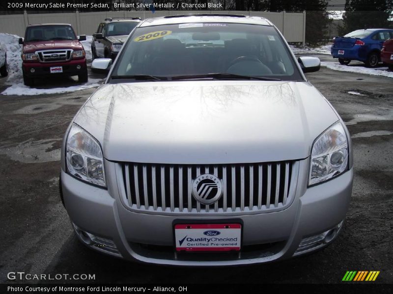 Brilliant Silver Metallic / Charcoal Black 2009 Mercury Sable Premier Sedan