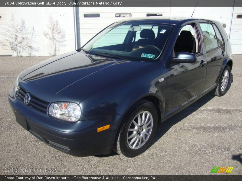 Blue Anthracite Metallic / Grey 2004 Volkswagen Golf GLS 4 Door